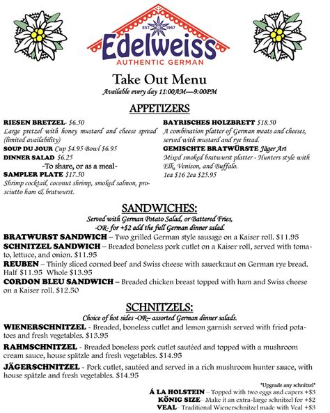 edelweiss prada verona|Menu .